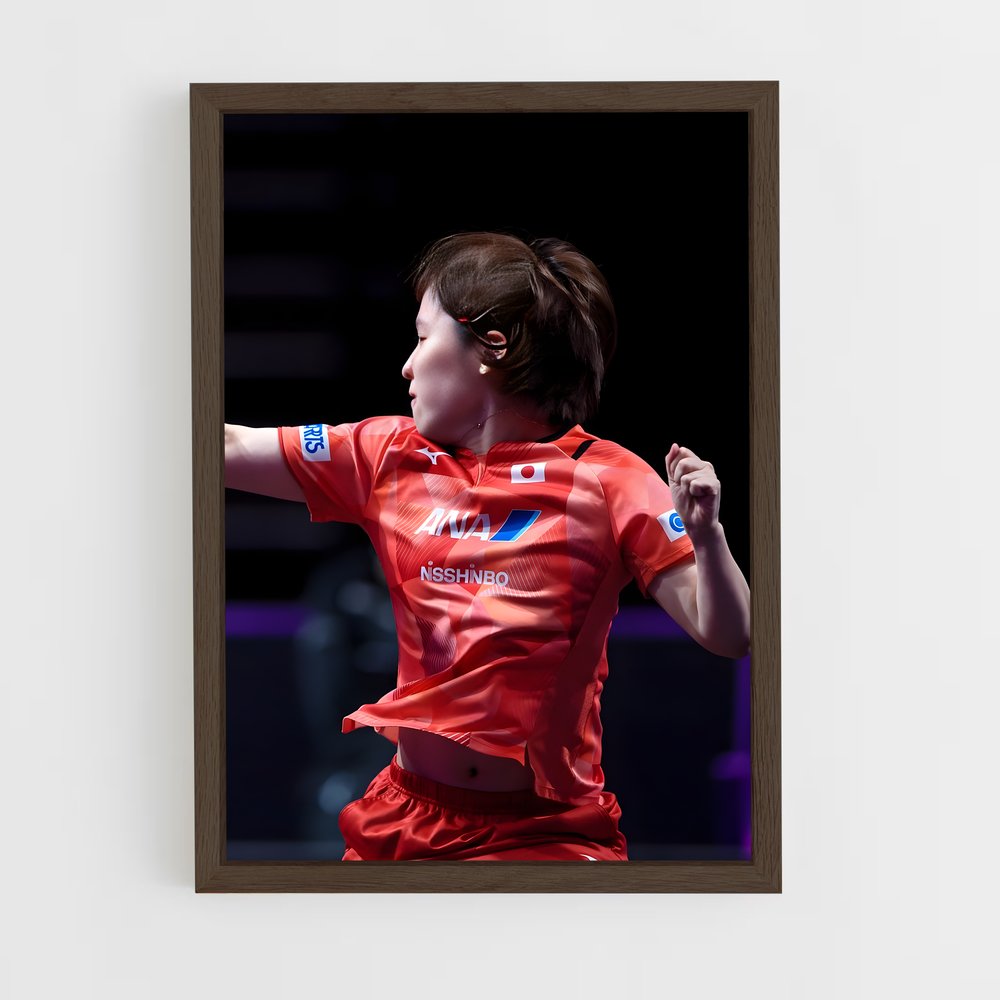 Poster Hirano miu – affiche Tennis de table (vue 5)